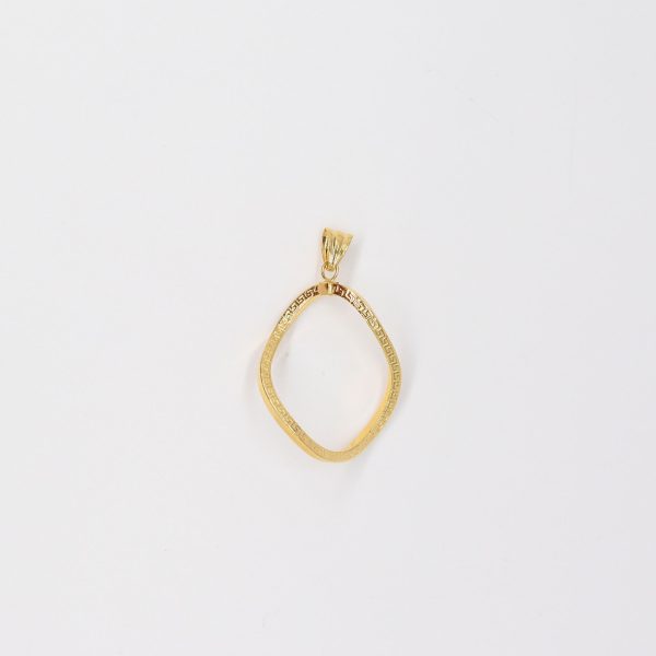 18K Greek Key Pendant