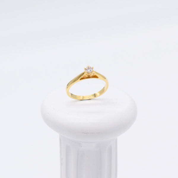 18K Natural Diamond Ring - Image 3