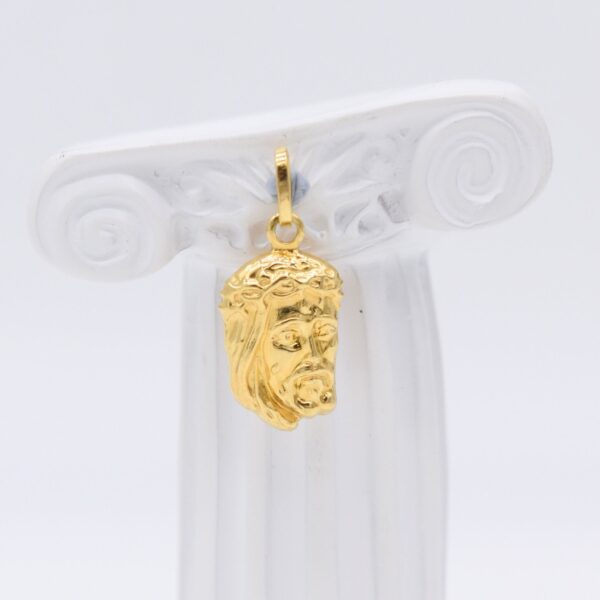 18K Face of Jesus Pendant