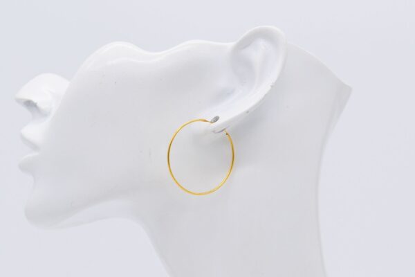 18K Hoop Earings - Image 4