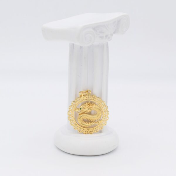18K Lucky Dragon Pendant - Image 3