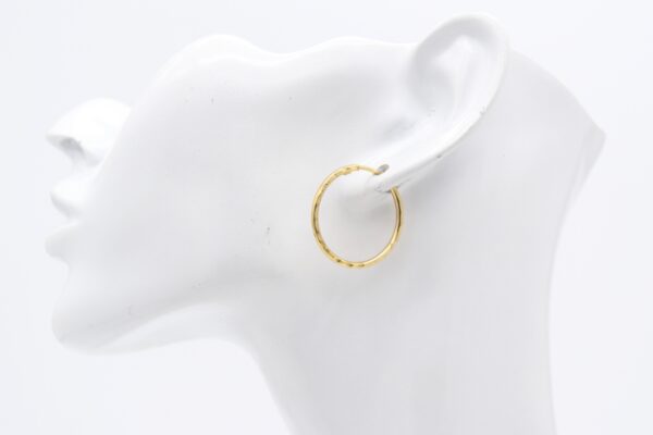 18K Hoop Earrings - Image 2