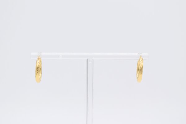 18K Pierced Hoops Earrings - Image 3