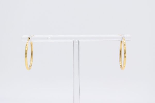 18K Hoop Earrings - Image 4