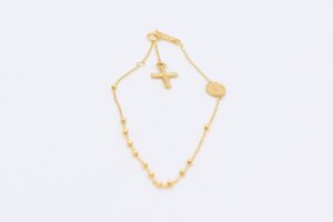 18K Religious Rosary Bracelet