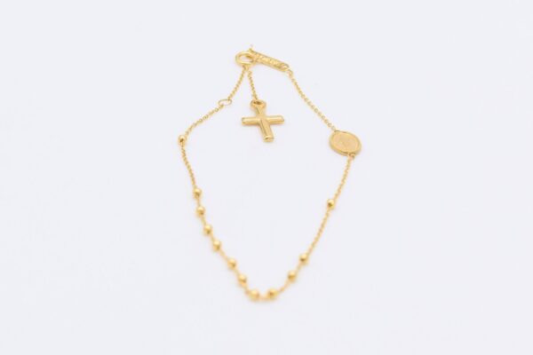 18K Religious Rosary Bracelet