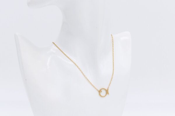 18K Fish Necklace - Image 4