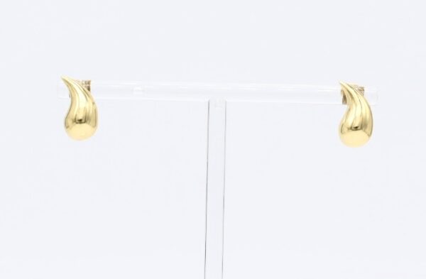 18K Teardrop Stud Earrings - Image 4