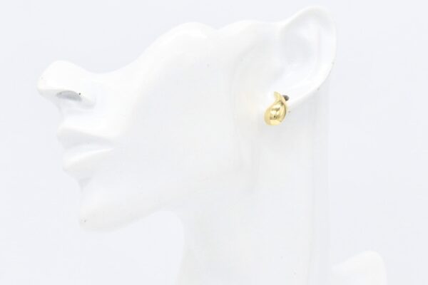 18K Teardrop Stud Earrings