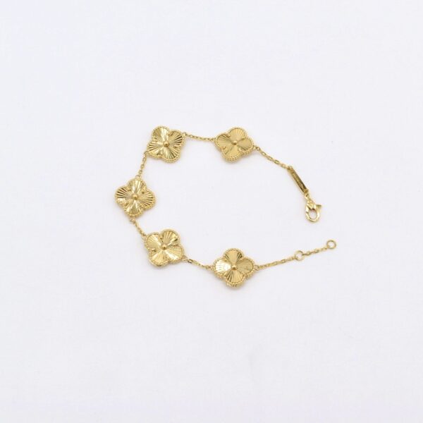 18K VCA 5 Clover Bracelet