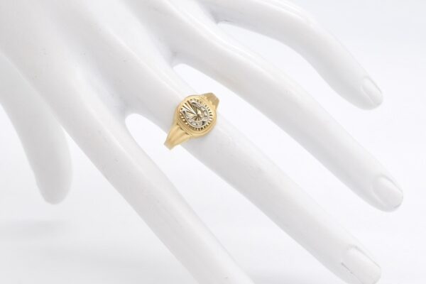 18K Horsehoe Men's Ring - Image 2