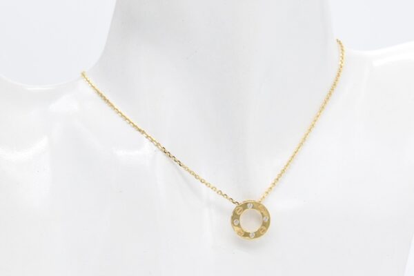 18K Love with CZ Stones Necklace