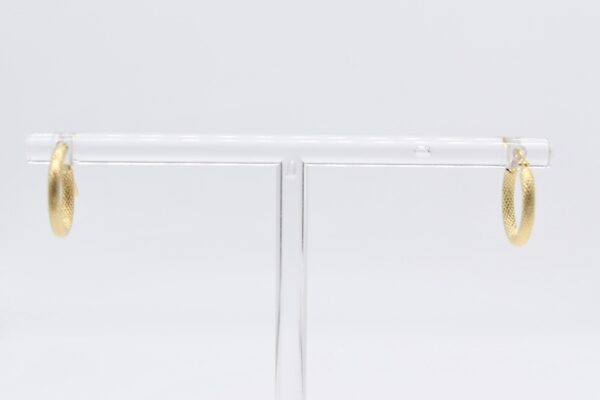 18K Simple Hoop Earrings