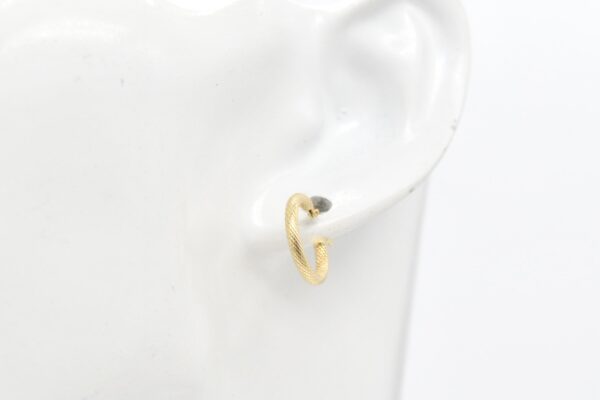 18K Simple Hoop Earrings