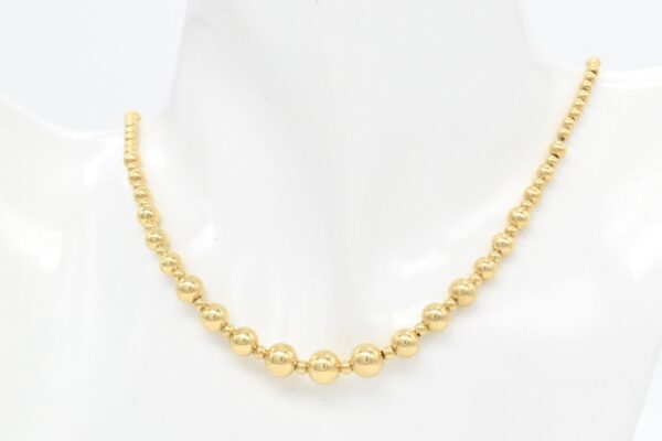 18K Graduating Beads Necklace