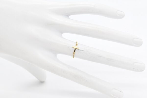 18K Cross Chain Ring - Image 2