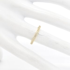 18K Half-Eternity CZ Stone Ring