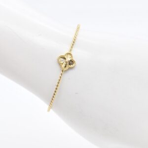 18K Clover Bangle