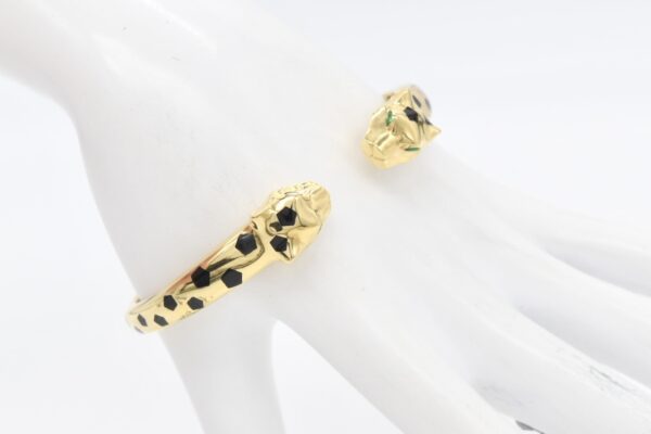 18K Panther Bangle