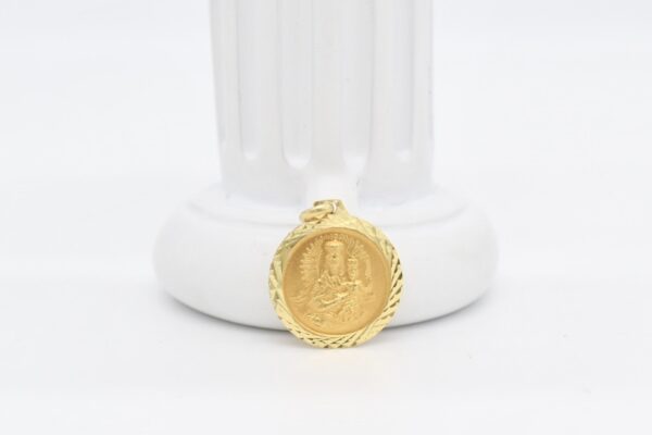 18K Sacred Heart & Mount Carmel Pendant