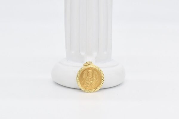 18K Sacred Heart & Mount Carmel Pendant - Image 2