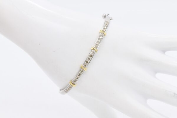 18K Two Tone Promise Bangle