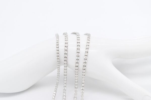18K WG Diamond Tennis Bracelet - Image 4