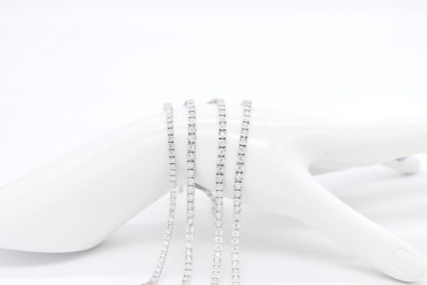 18K WG Diamond Tennis Bracelet - Image 2