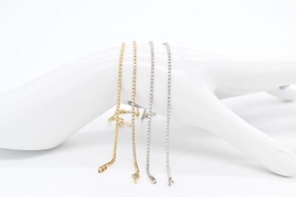 18K Tennis Diamond Bracelet - Image 2