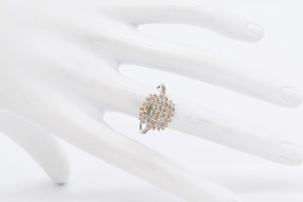 18K WG Diamond Cluster Ring - Image 2