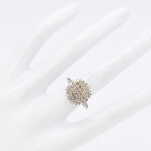 18K WG Diamond Cluster Ring