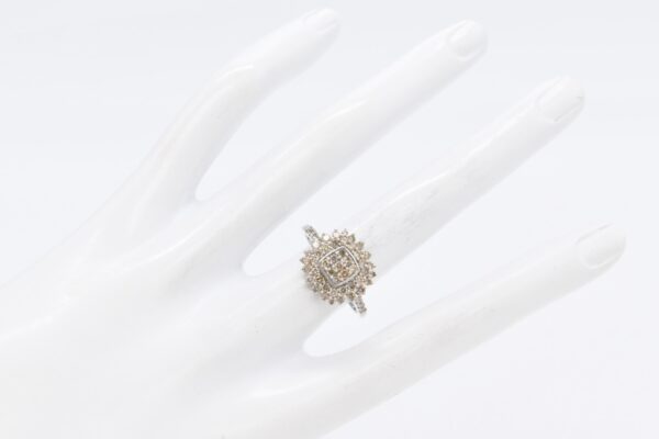 18K WG Diamond Cluster Ring