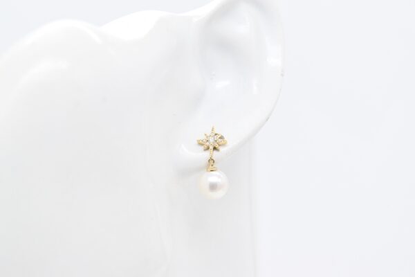 18K Akoya Pearl Earrings - Image 2