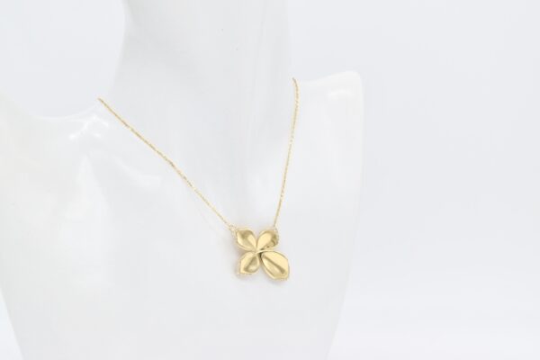 18K Flower Necklace - Image 2