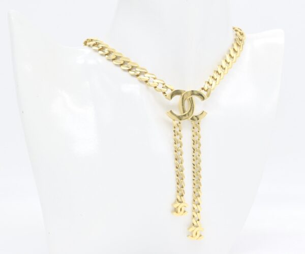 18K Double C Necklace - Image 2