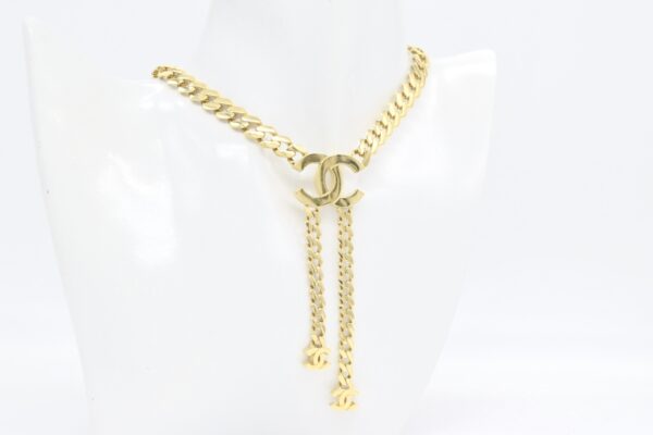 18K Double C Necklace - Image 2