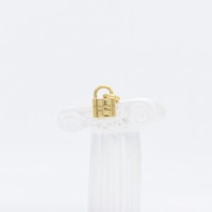 18K T-Inspired Padlock Charm Pendant