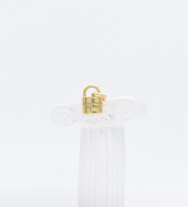 18K T-Inspired Padlock Charm Pendant