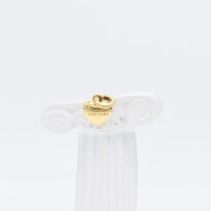 18K T-Inspired Heart Charm Pendant