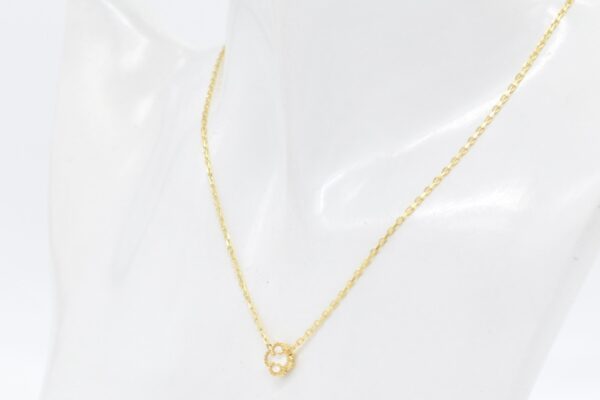 18K Centered MOP Clover Necklace 7mm
