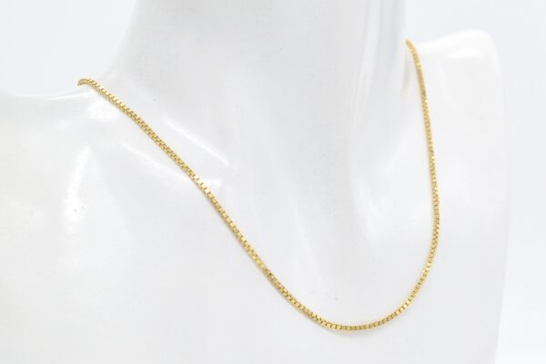 18K Box Chain Necklace - Image 2