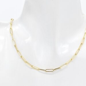 18K Paperclip Chain Necklace