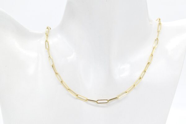 18K Paperclip Chain Necklace