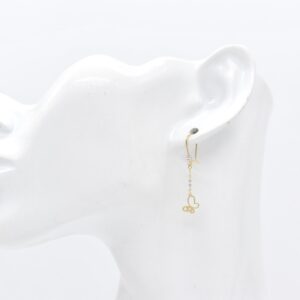18K Butterfly Dangling Earrings