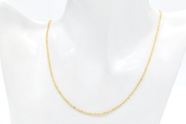 18K Rope Chain Necklace - Image 2