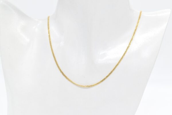 18K Slim Curb Chain