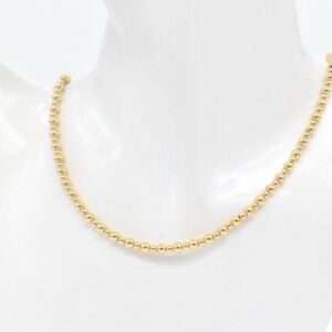 18K Two-Sized Beads Necklace