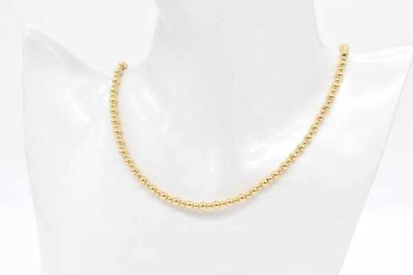 18K Two-Sized Beads Necklace