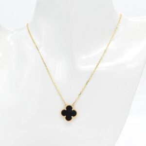 18K Black Clover Necklace