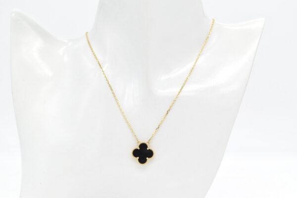 18K Black Clover Necklace